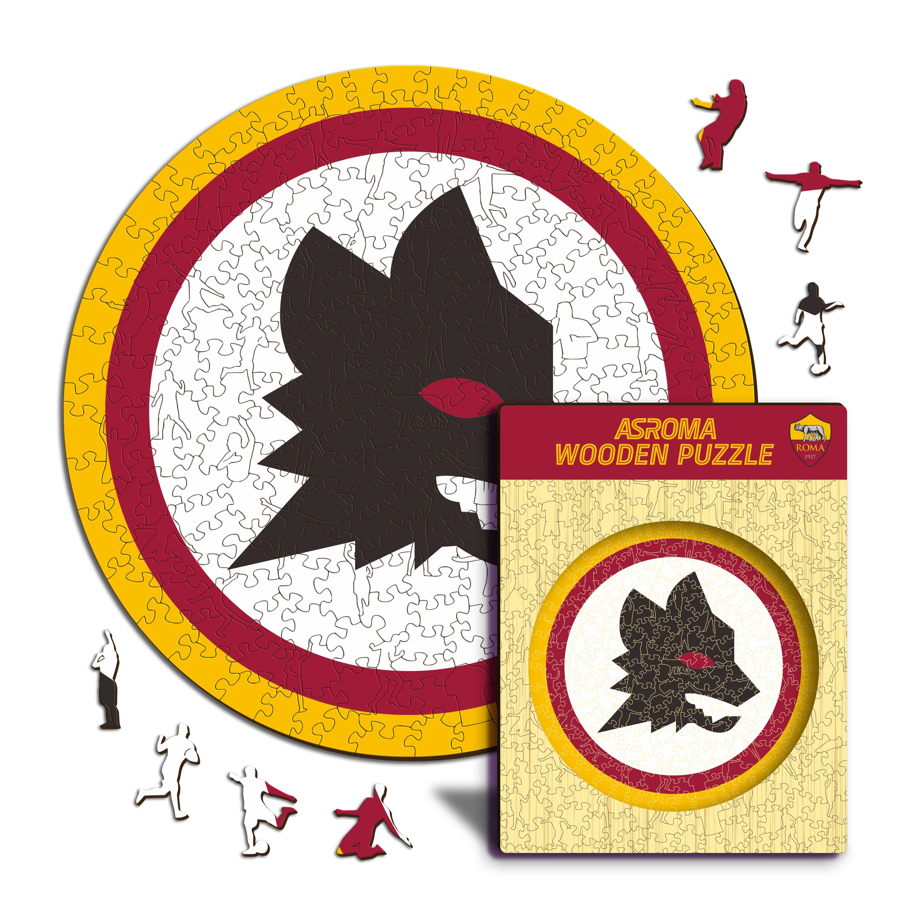 Deuxième Logo AS Roma® - Puzzle en Bois
