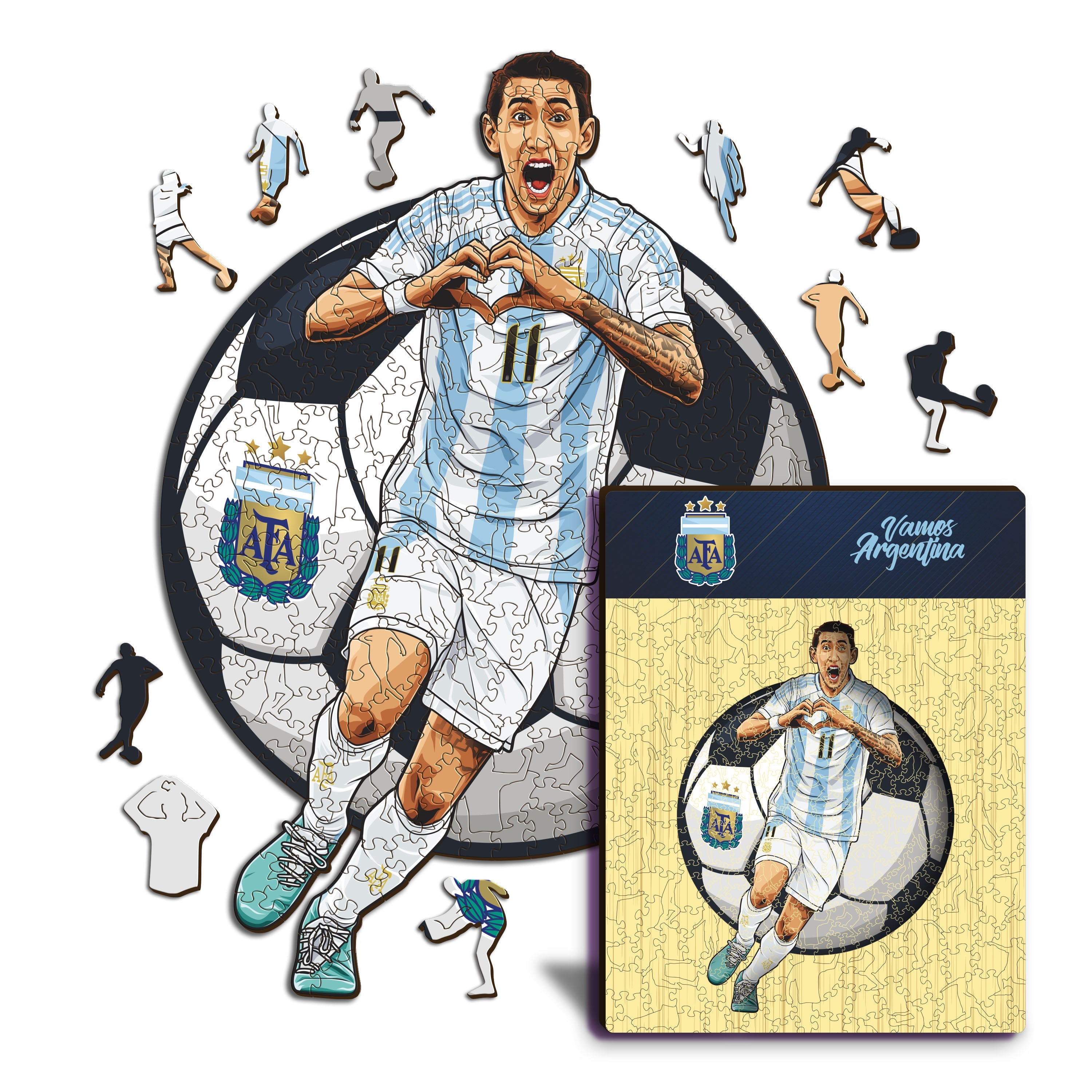 Ángel Di María - Puzzle en Bois