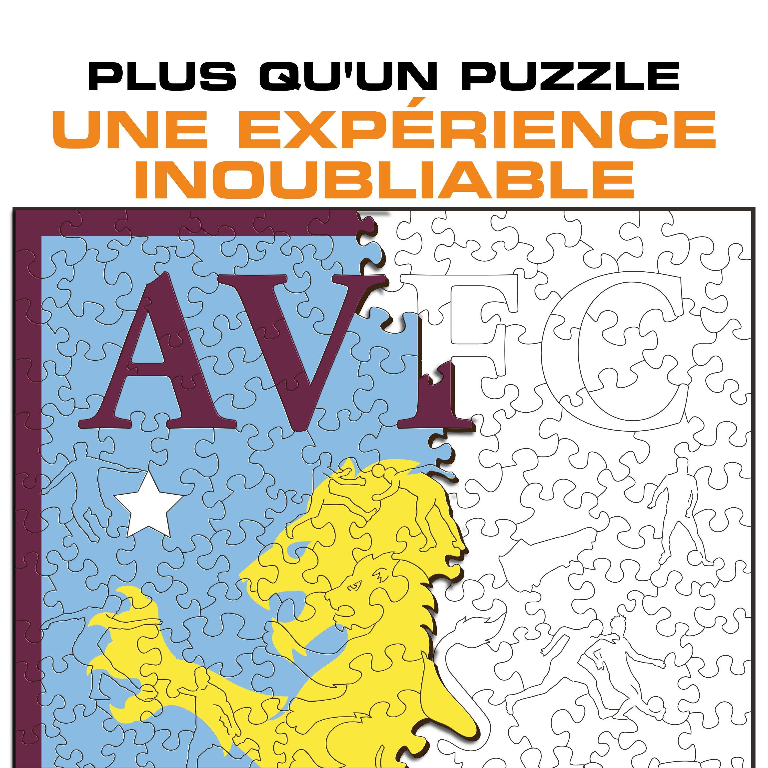 Logo Aston Villa FC® - Puzzle en Bois