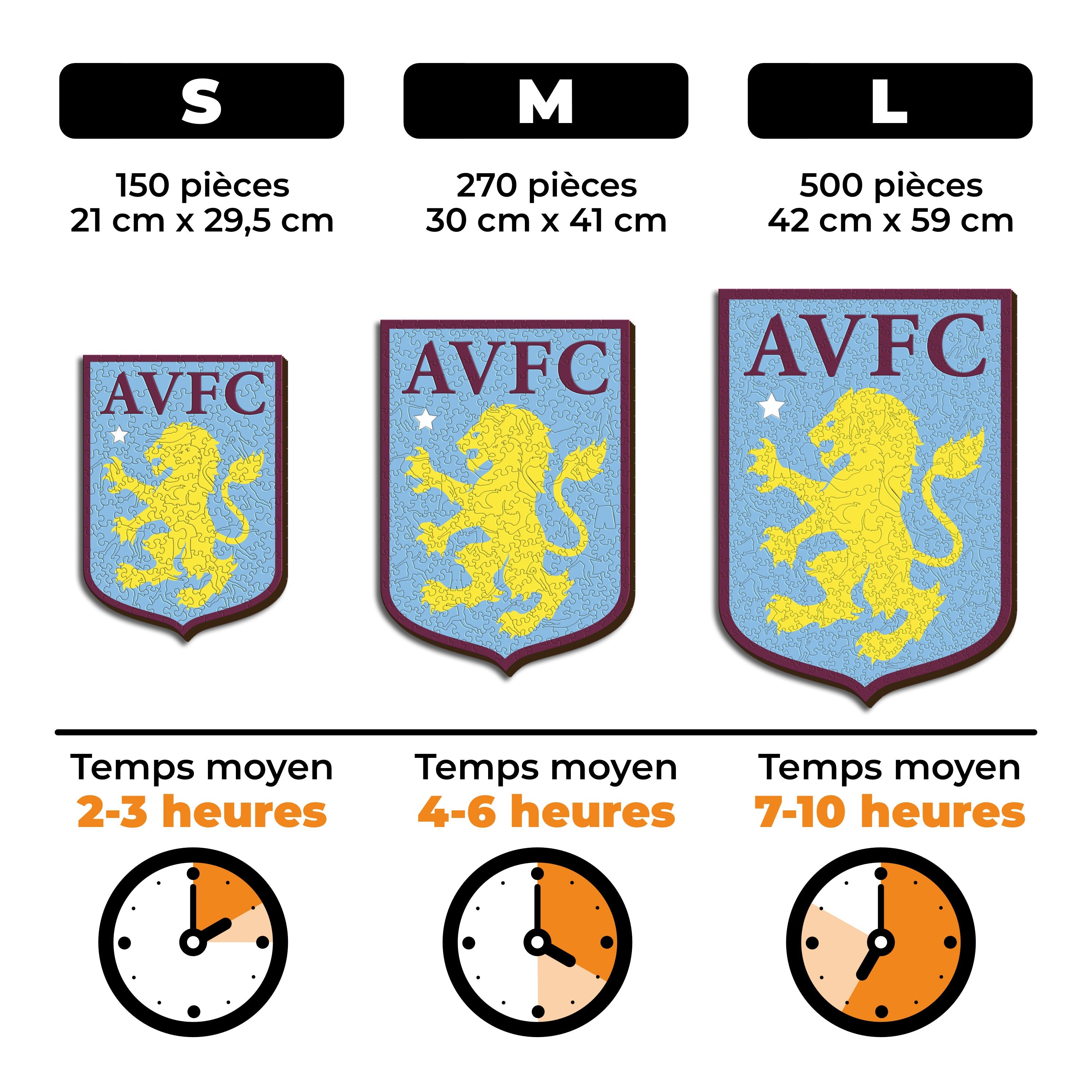 Logo Aston Villa FC® - Puzzle en Bois