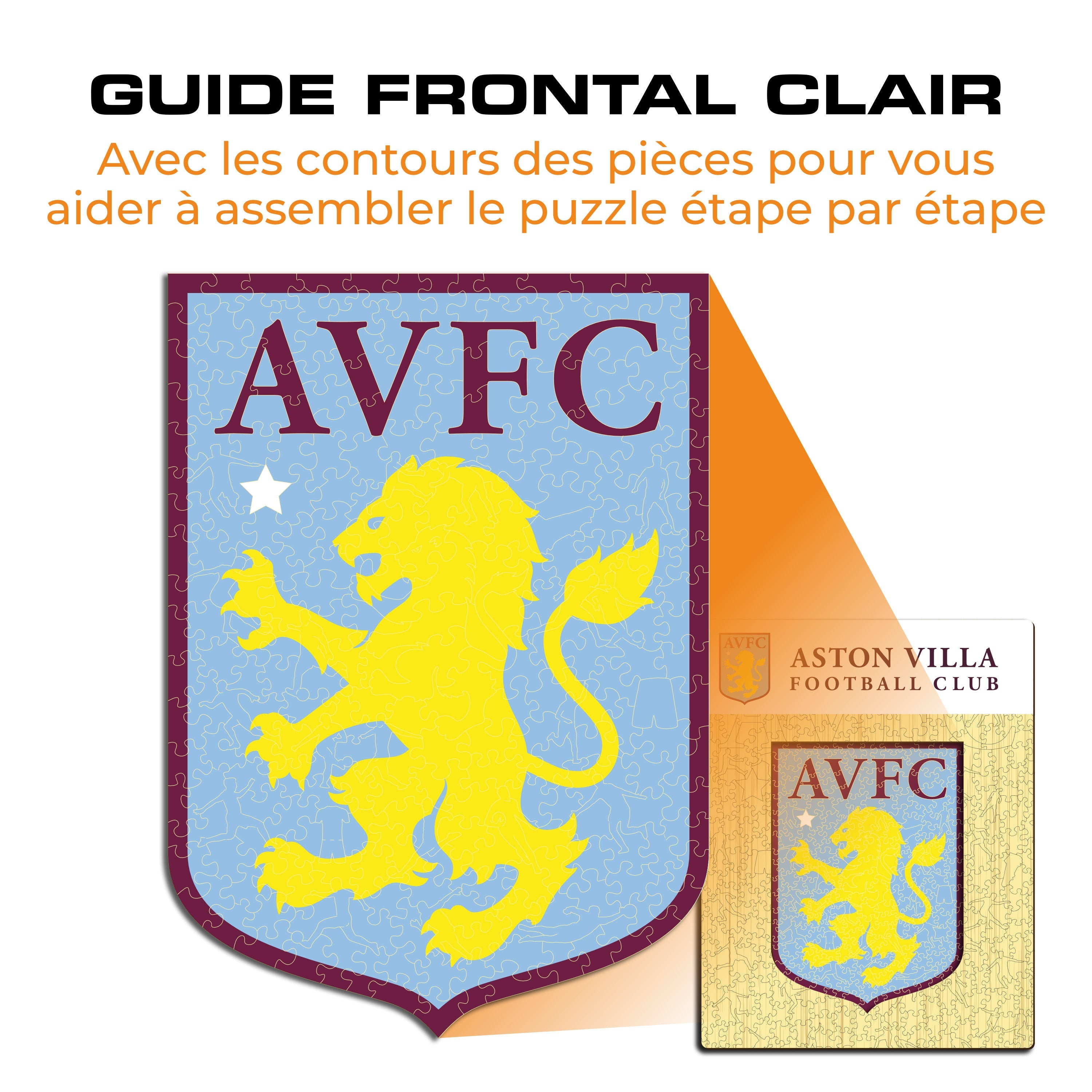 Logo Aston Villa FC® - Puzzle en Bois