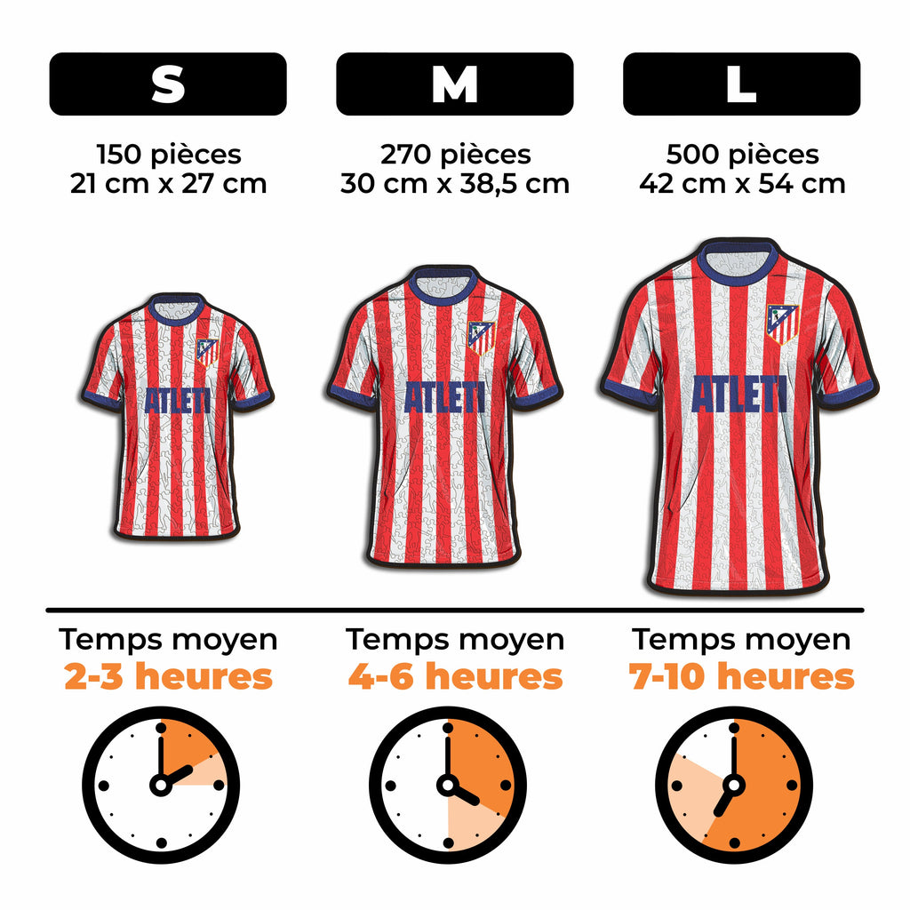 Maillot Atlético de Madrid® - Puzzle en Bois