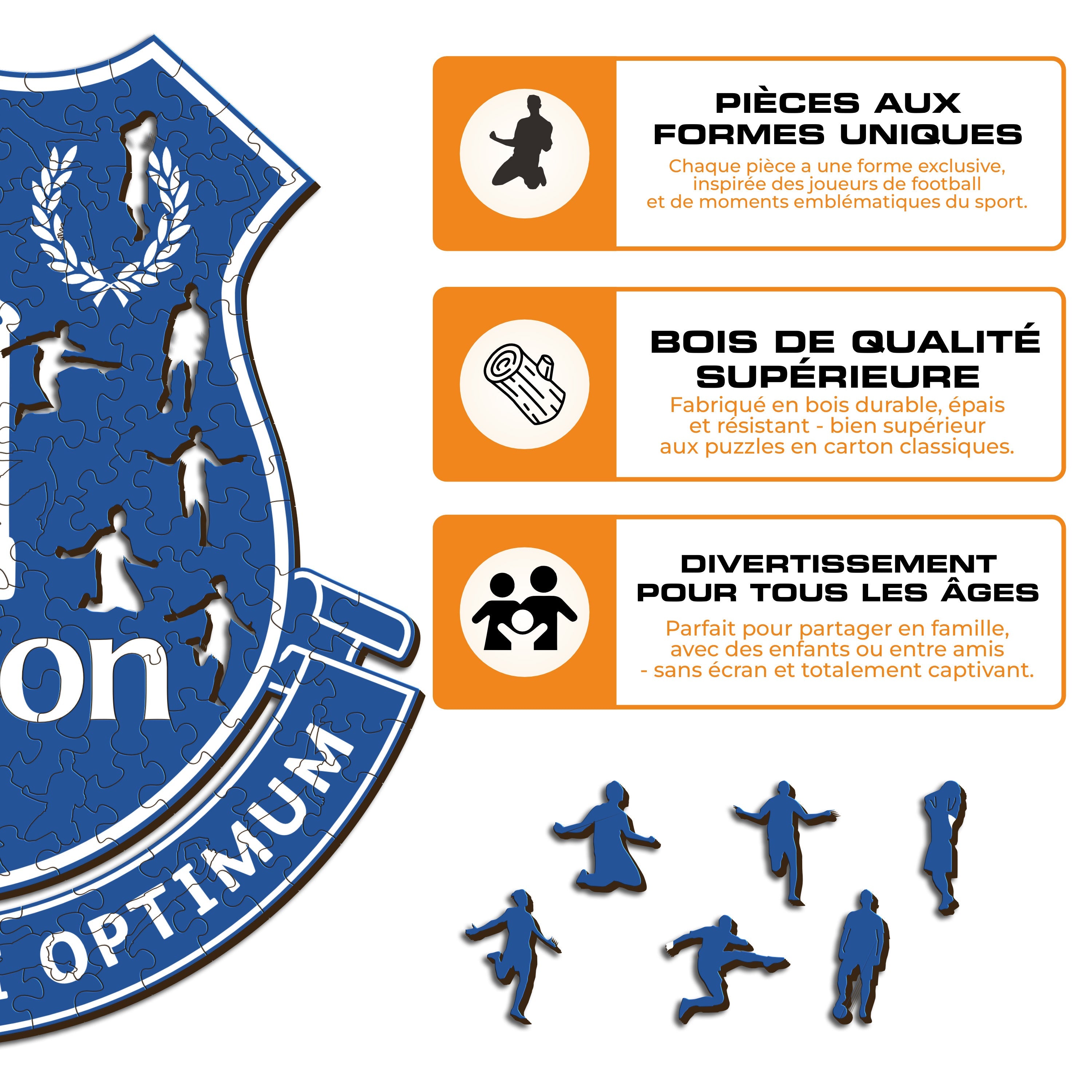 Logo Everton FC® - Puzzle en Bois