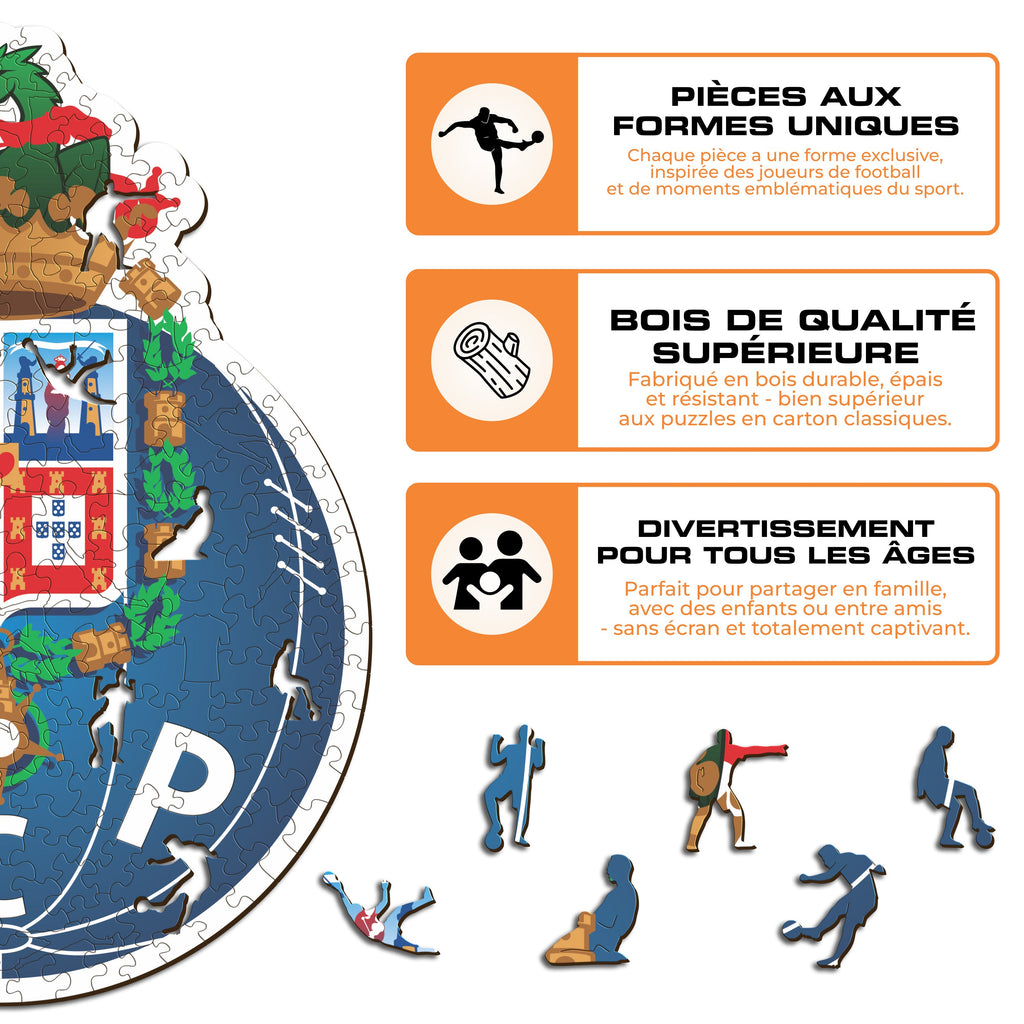 Logo FC Porto® - Puzzle en Bois