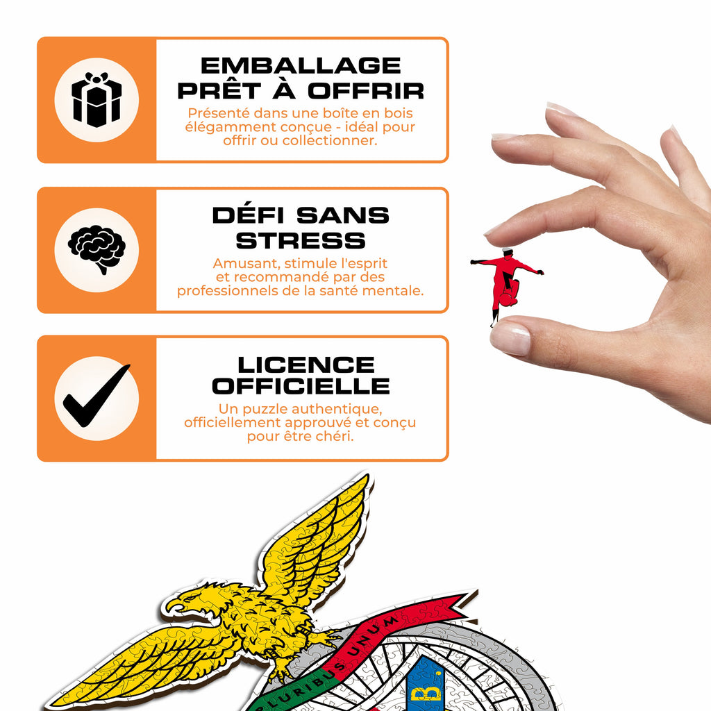 Logo SL Benfica® - Puzzle en Bois