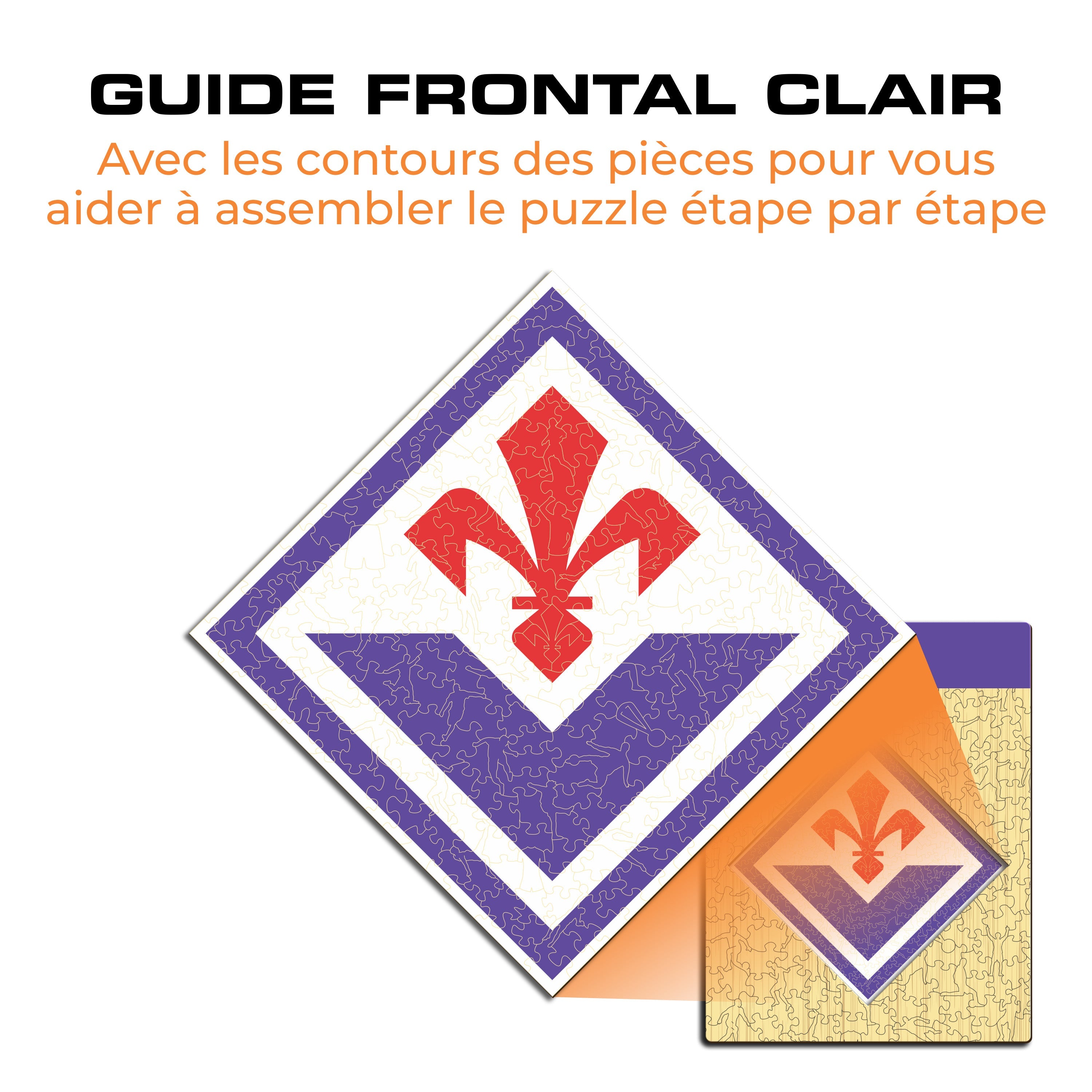 Logo ACF Fiorentina® - Puzzle en Bois