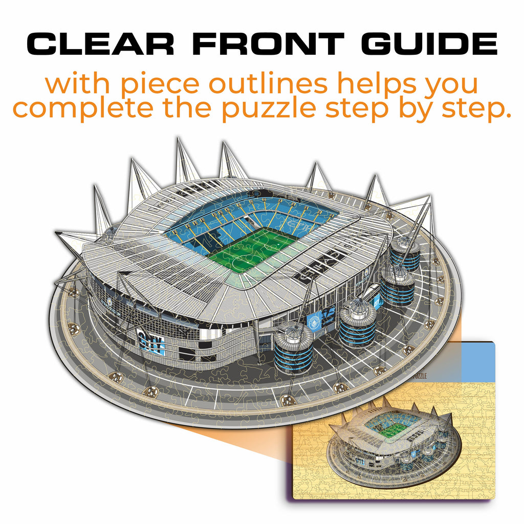 Etihad Stadium Man City FC® - Puzzle en Bois