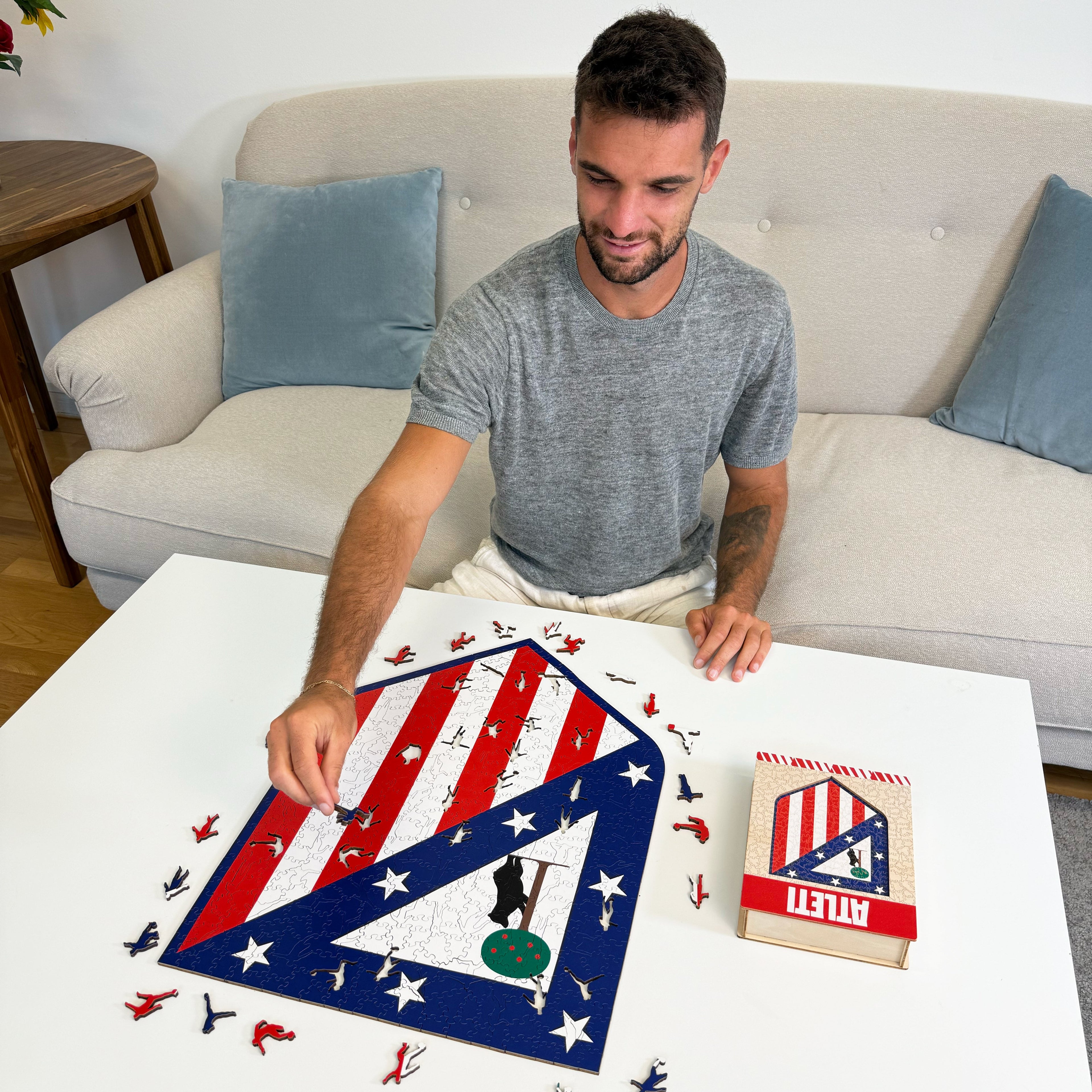 Logo Atlético de Madrid® - Puzzle en Bois