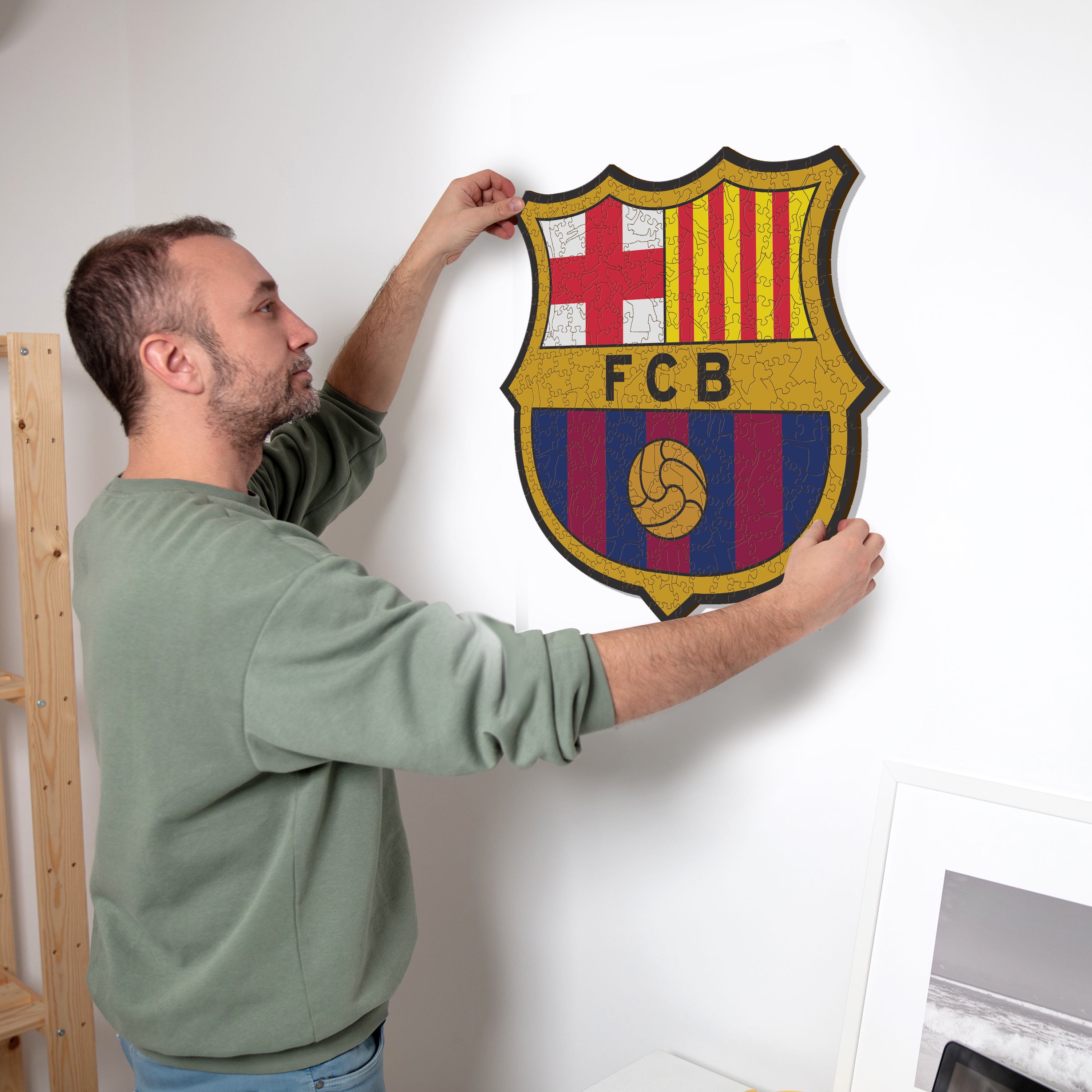 Logo FC Barcelona® - Puzzle en Bois