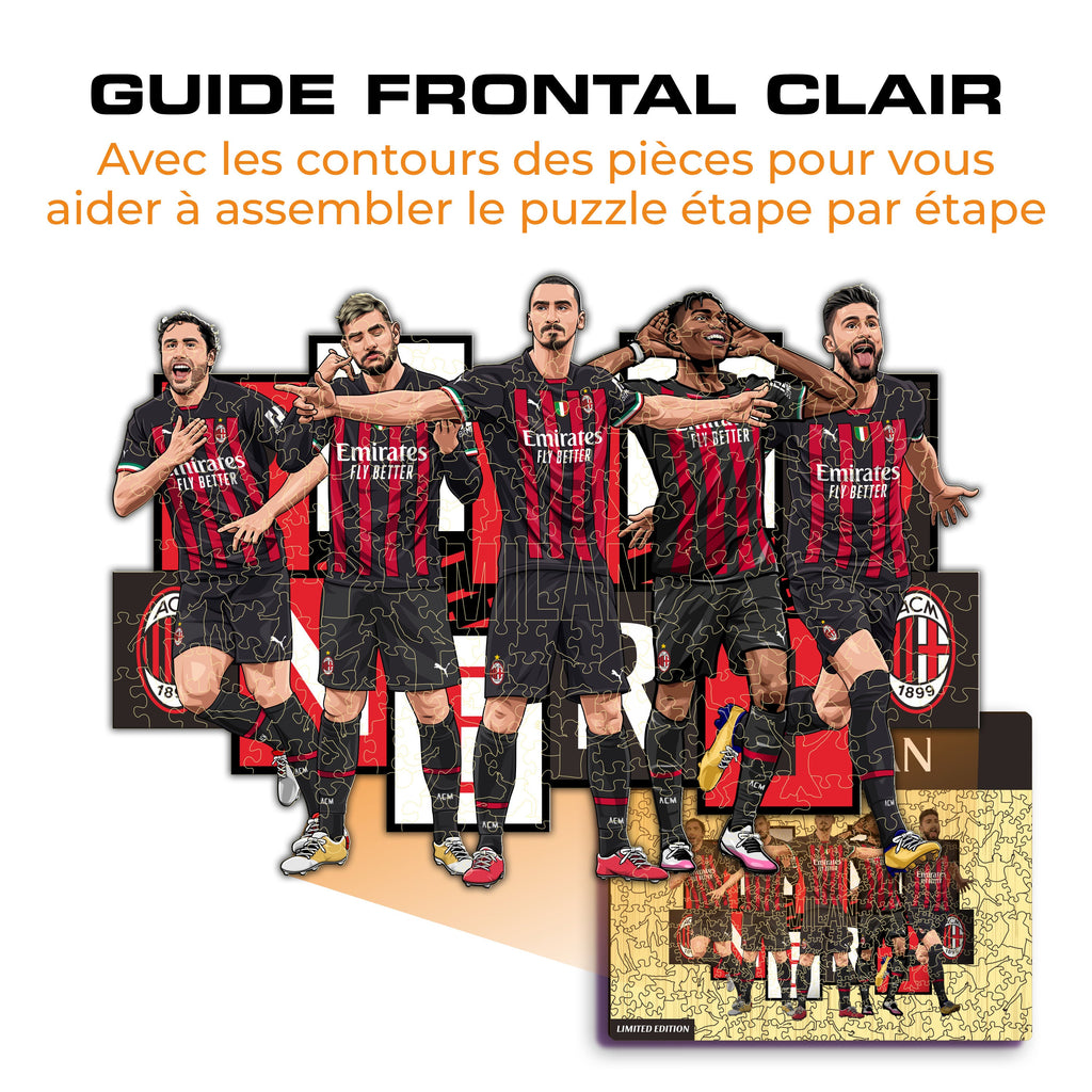 5 Joueurs AC Milan® - Puzzle en Bois
