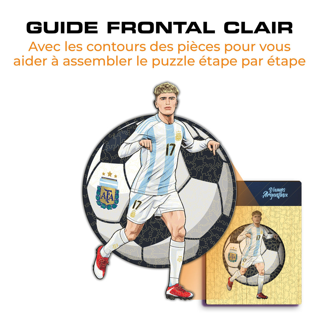 Alejandro Garnacho - Puzzle en Bois