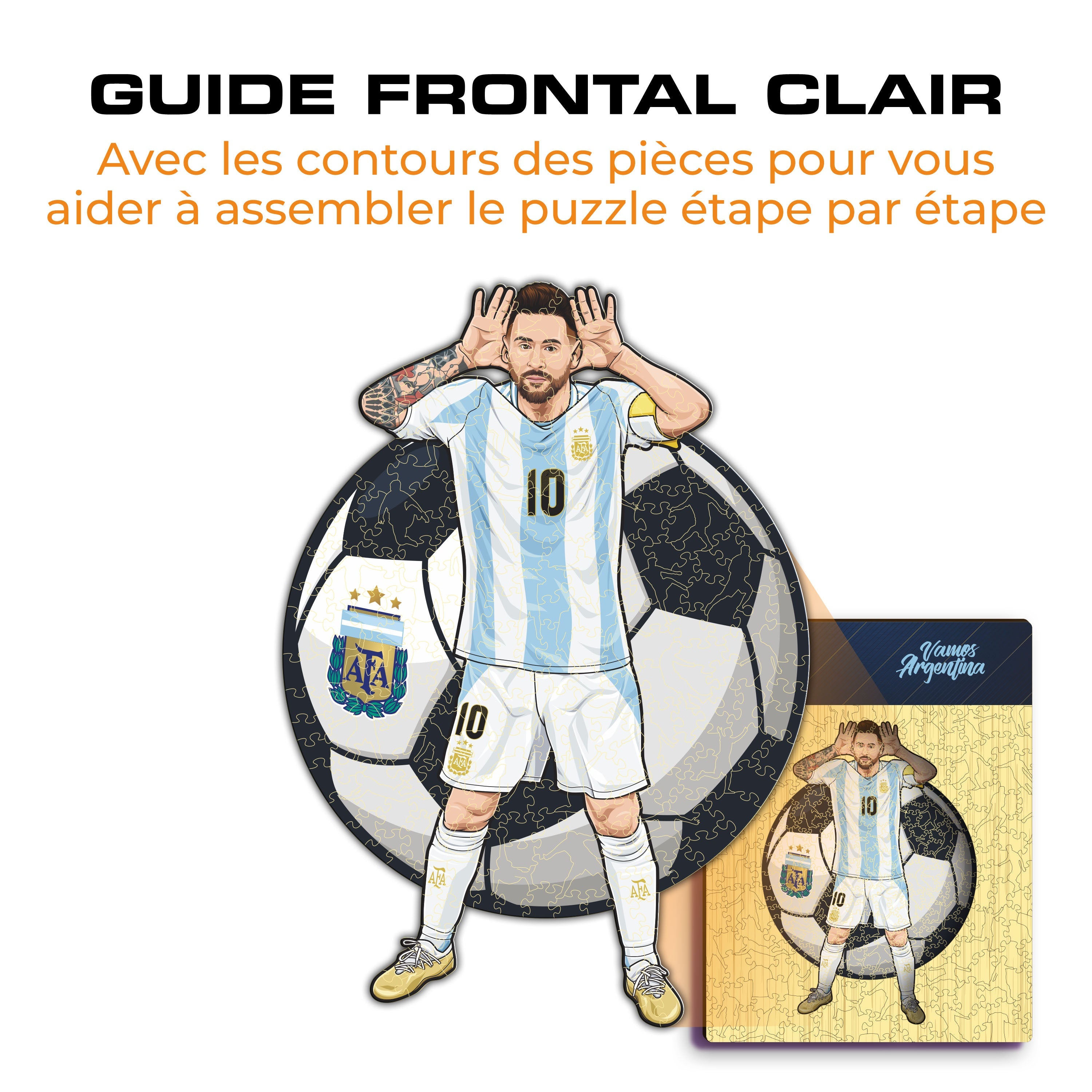 Lionel Messi - Puzzle en Bois