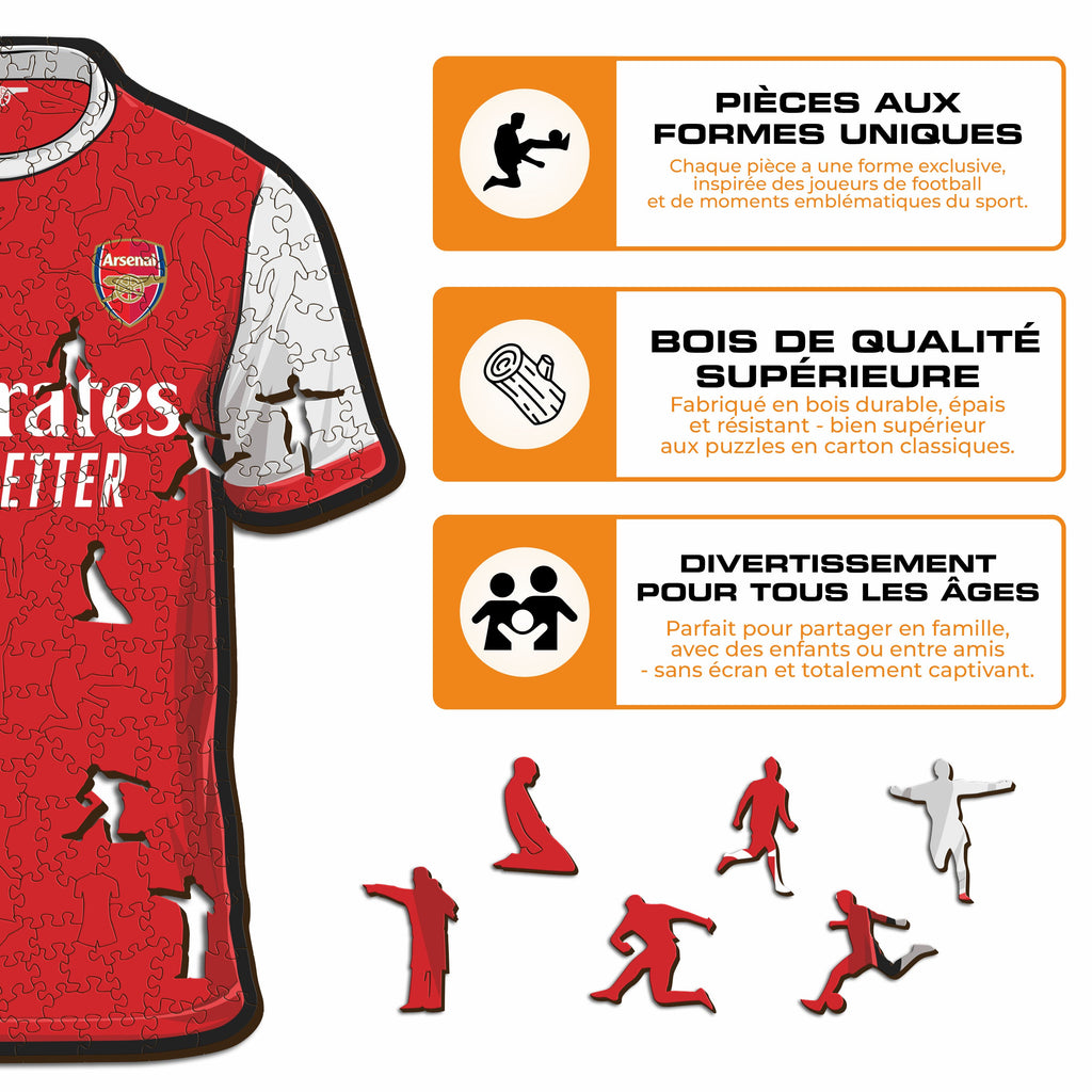 Maillot Arsenal FC® - Puzzle en Bois