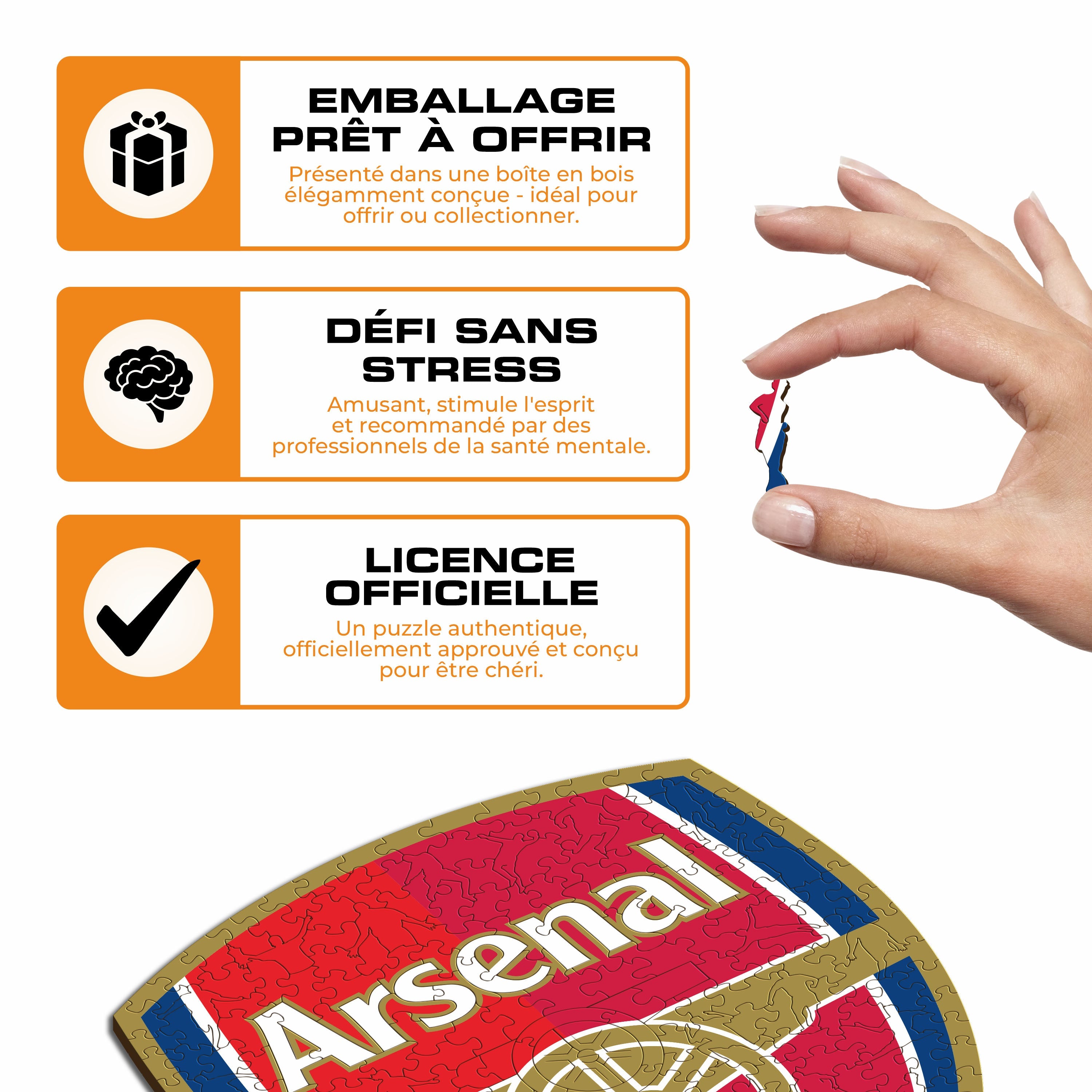 Logo Arsenal FC® - Puzzle en Bois