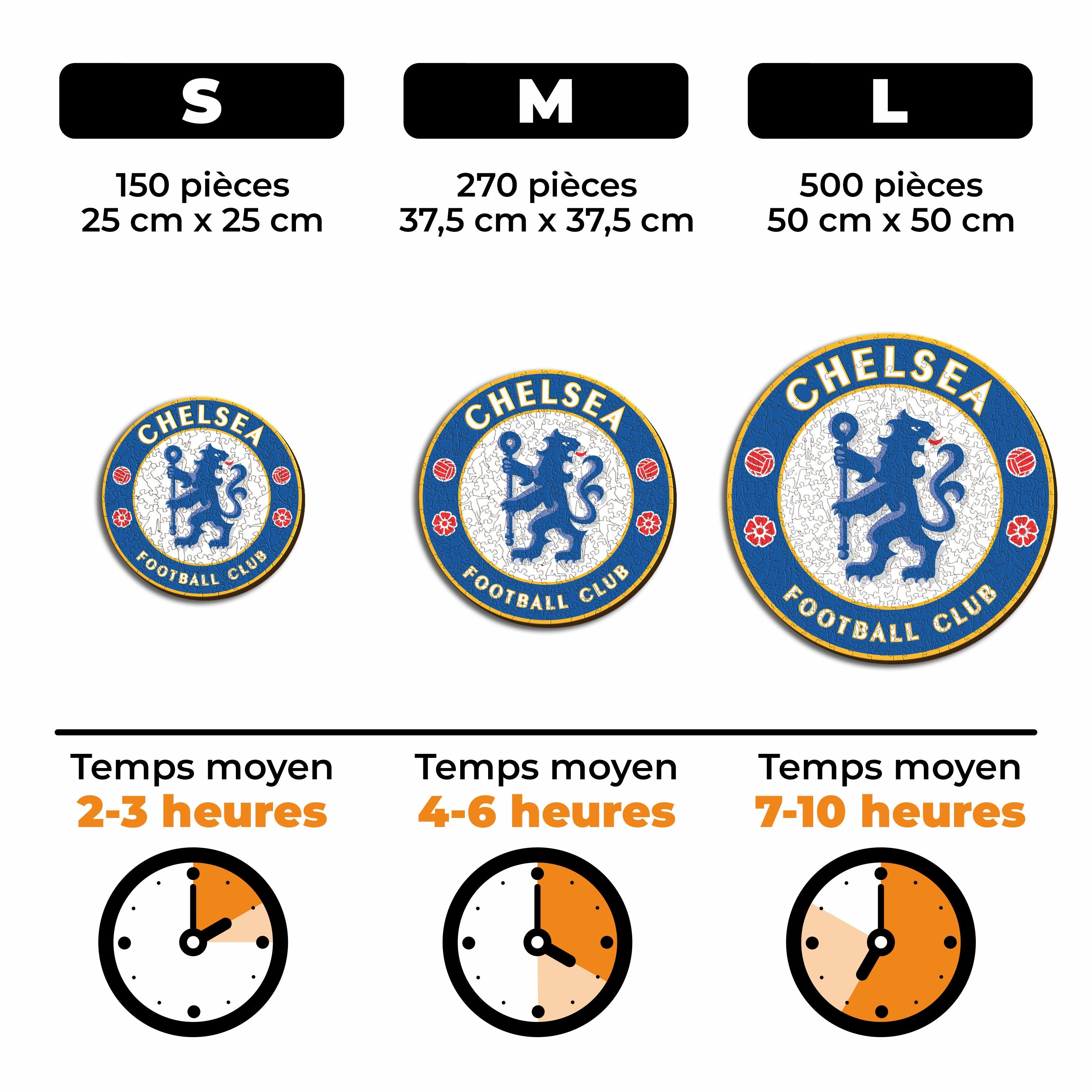 Logo Chelsea FC® - Puzzle en Bois
