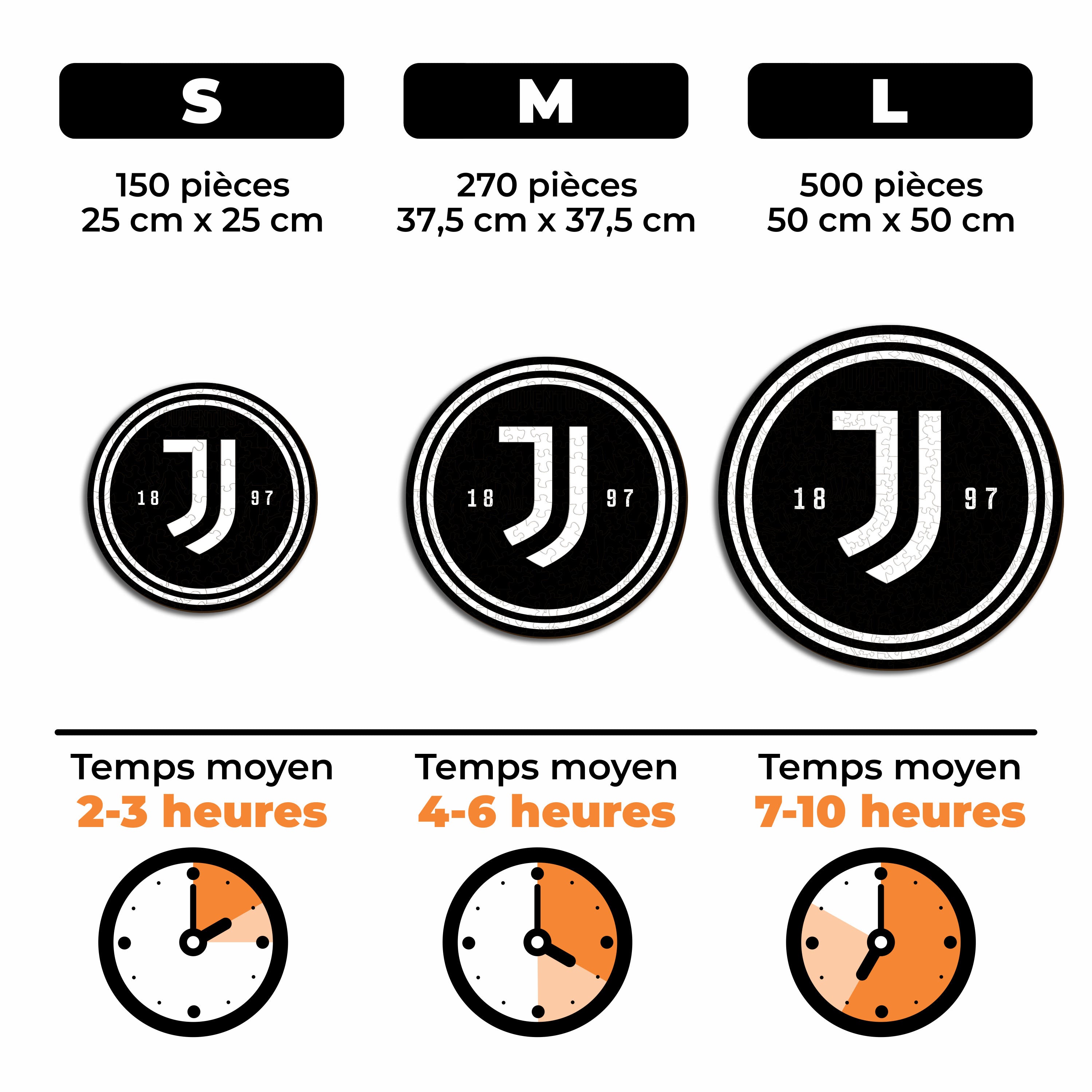 Logo Juventus FC® - Puzzle en Bois