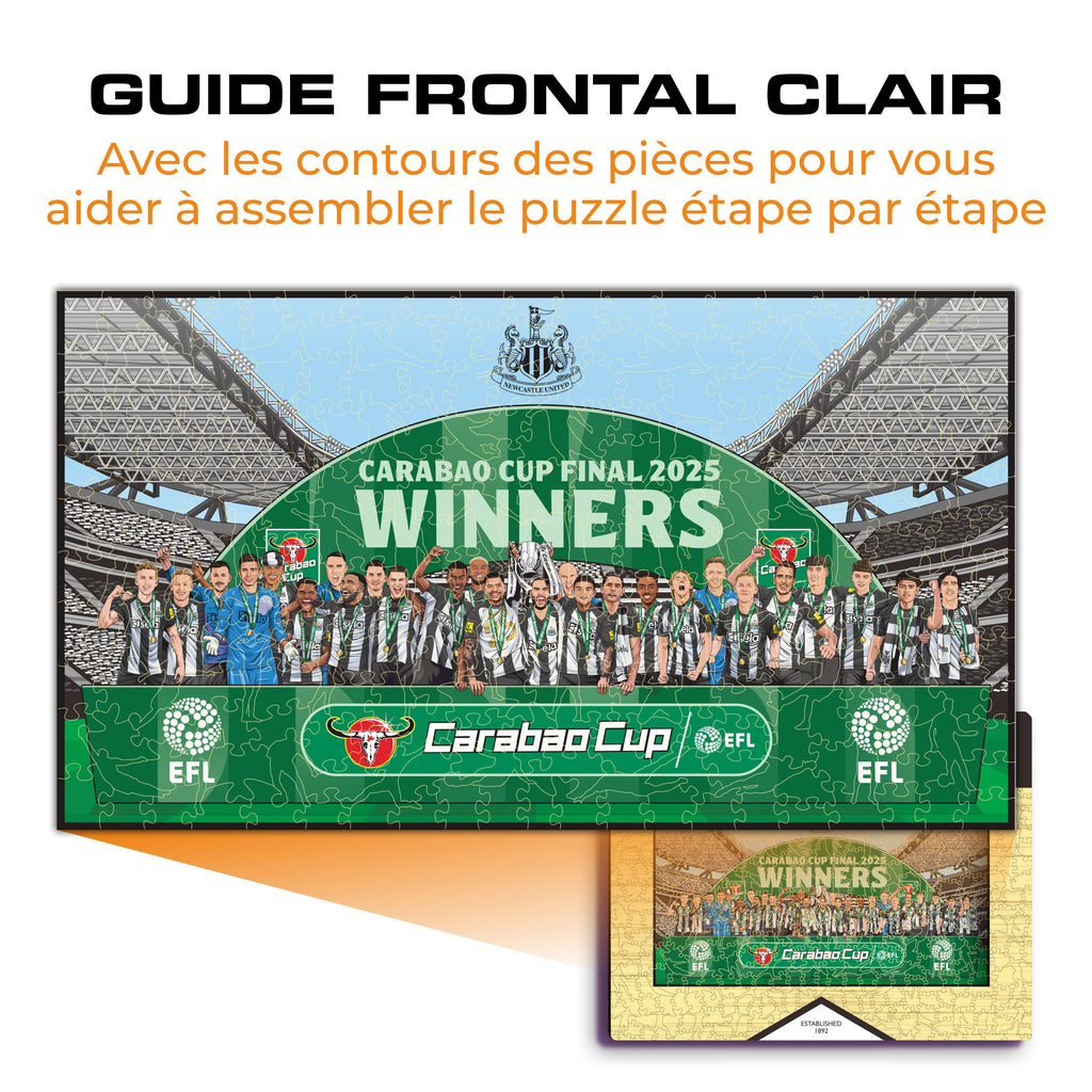 Newcastle United FC® "Carabao Cup 24/25 Vainqueurs" – Puzzle en bois