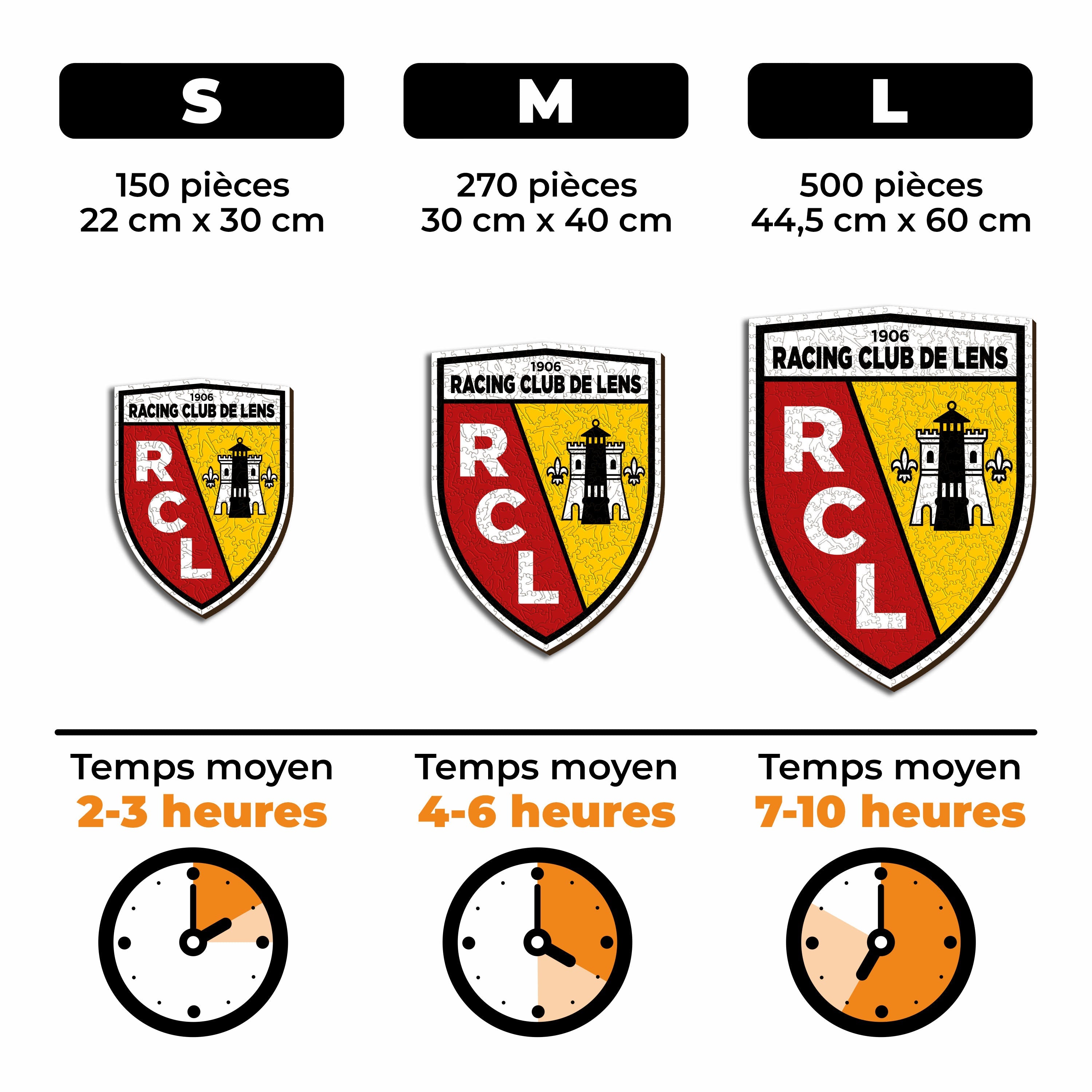 Logo RC Lens® - Puzzle en Bois