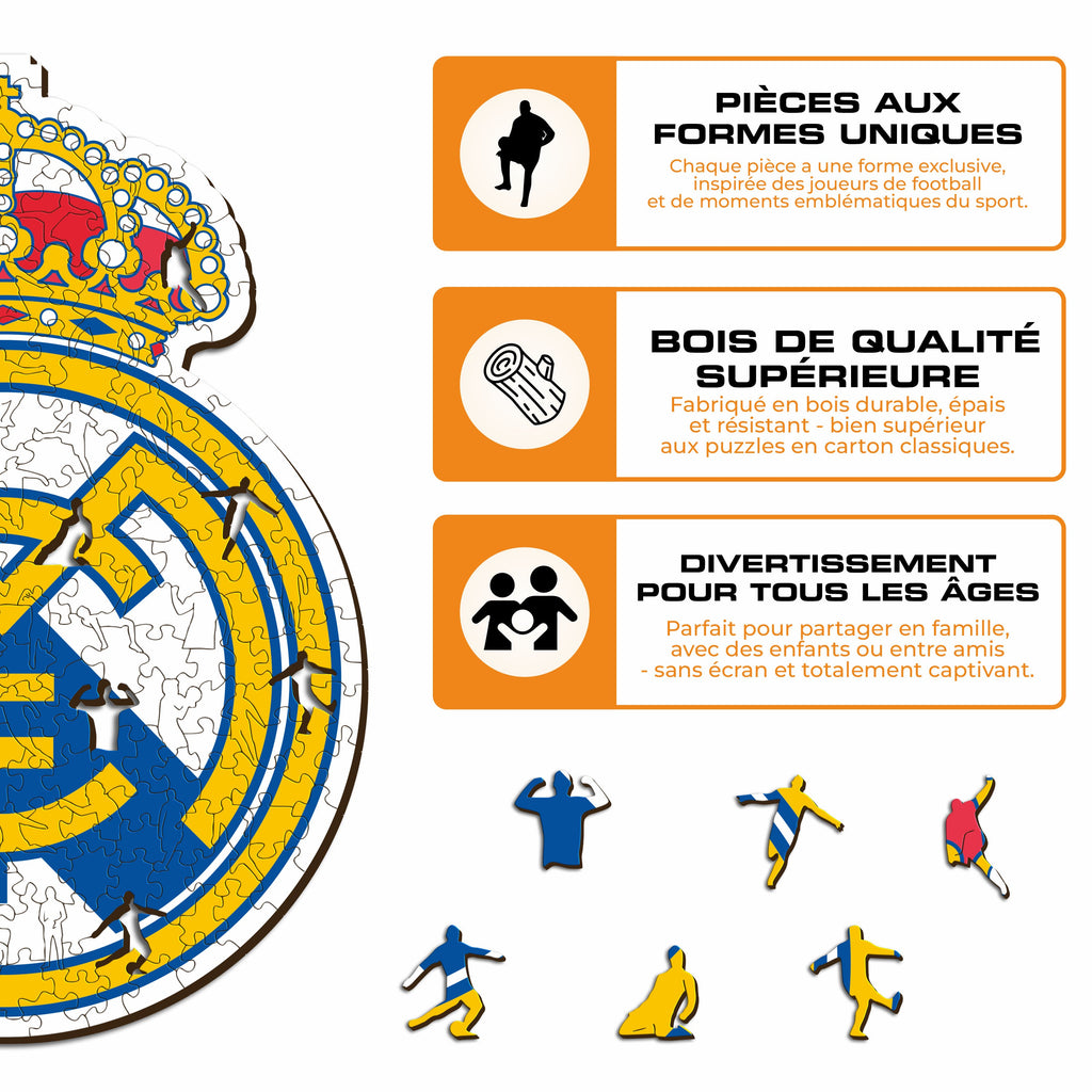 Logo Real Madrid CF® - Puzzle en Bois