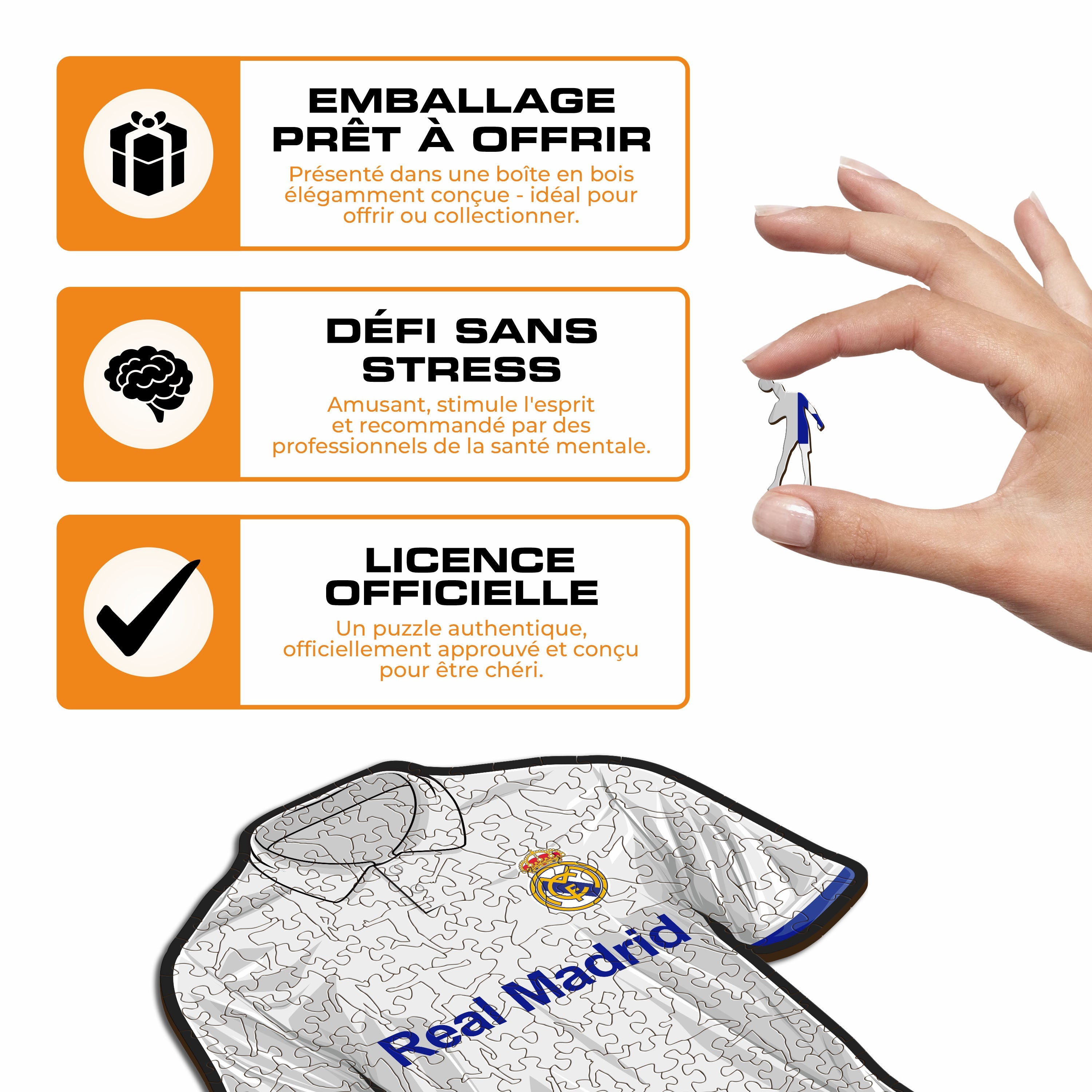 Maillot Real Madrid CF® - Puzzle en Bois