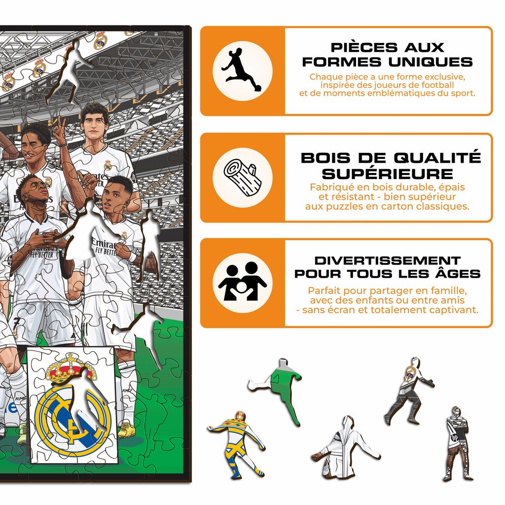 Équipe du Real Madrid CF® - Puzzle en Bois