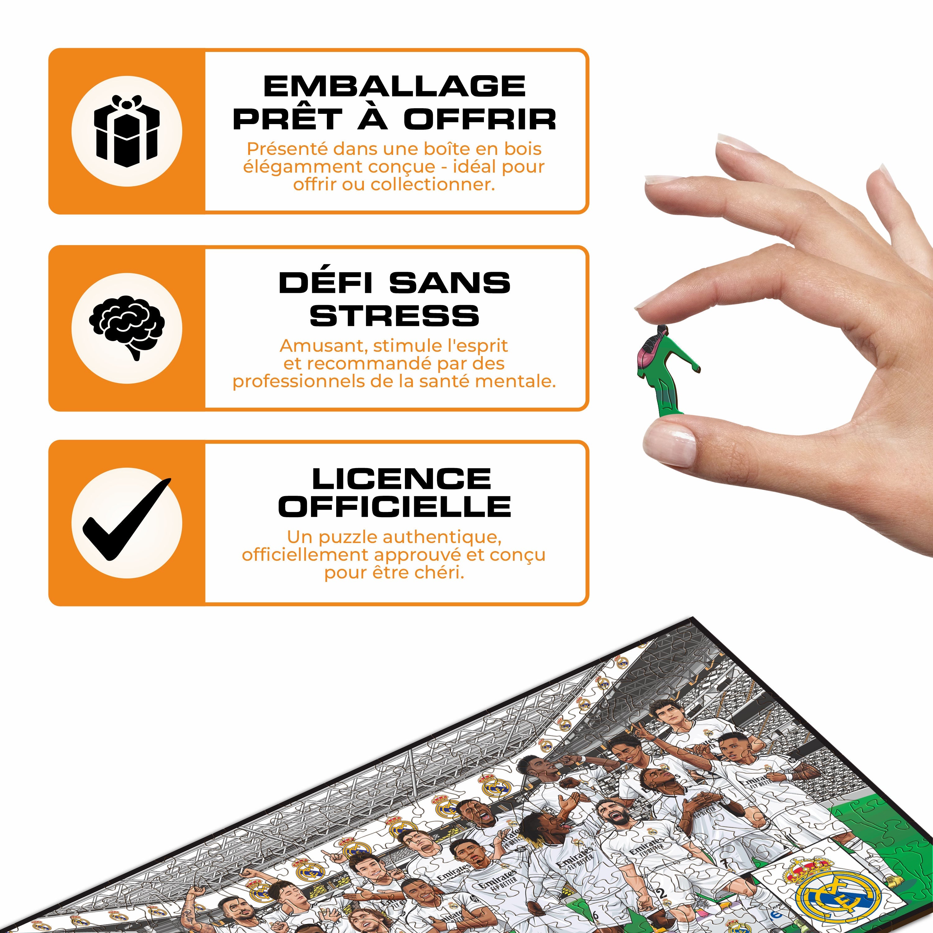 Équipe du Real Madrid CF® - Puzzle en Bois