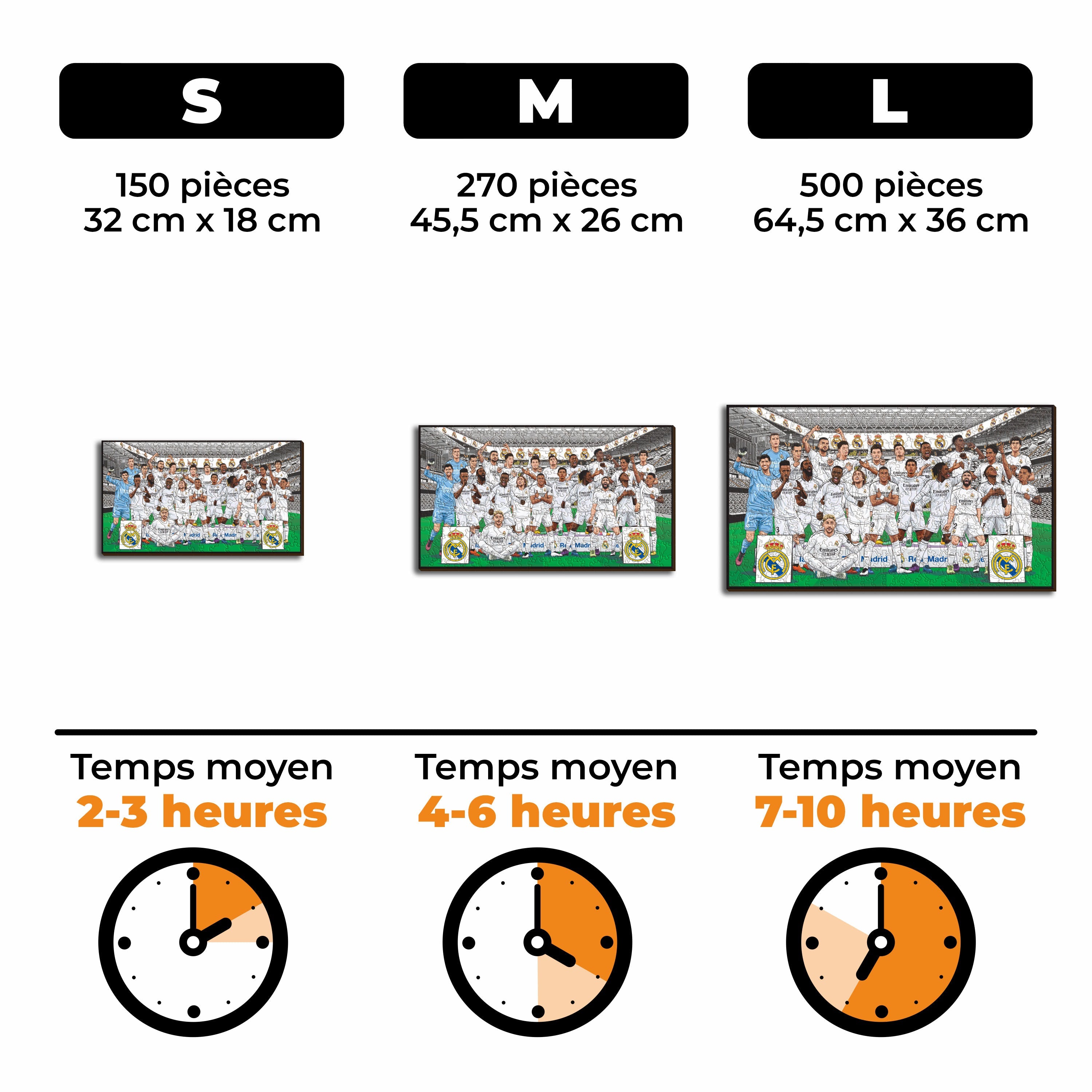 Équipe du Real Madrid CF® - Puzzle en Bois