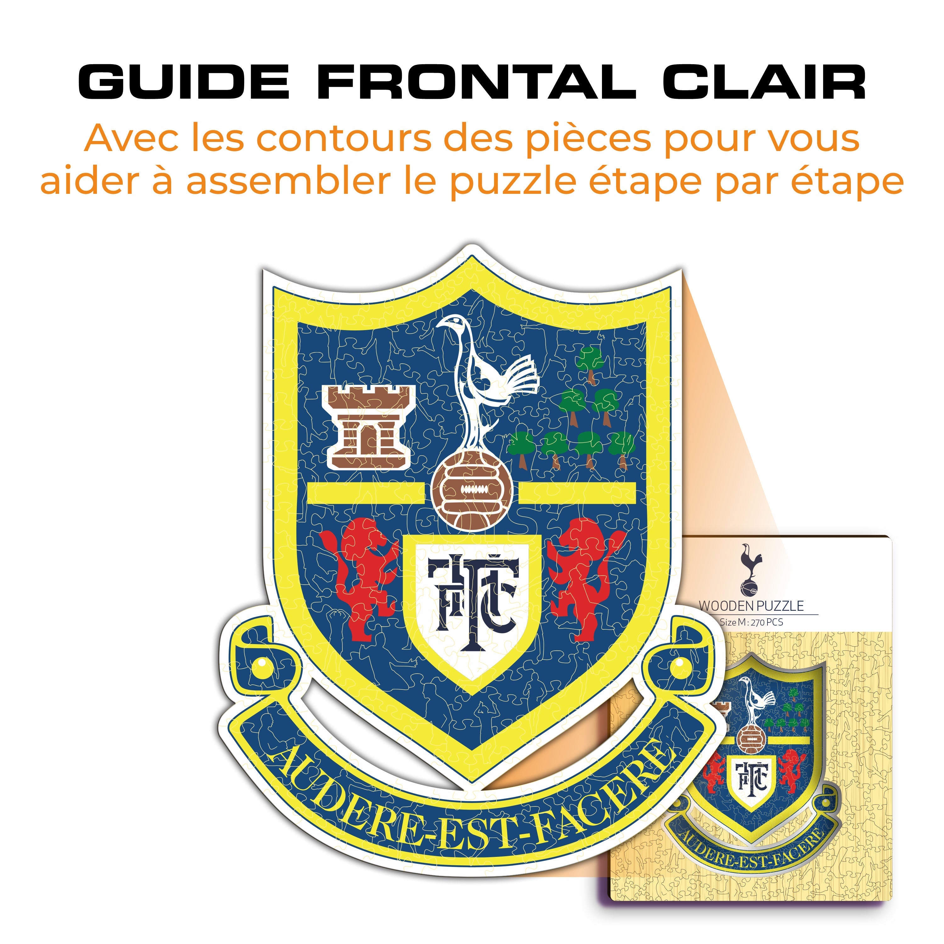 Retro Logo Tottenham Hotspur FC® - Puzzle en Bois