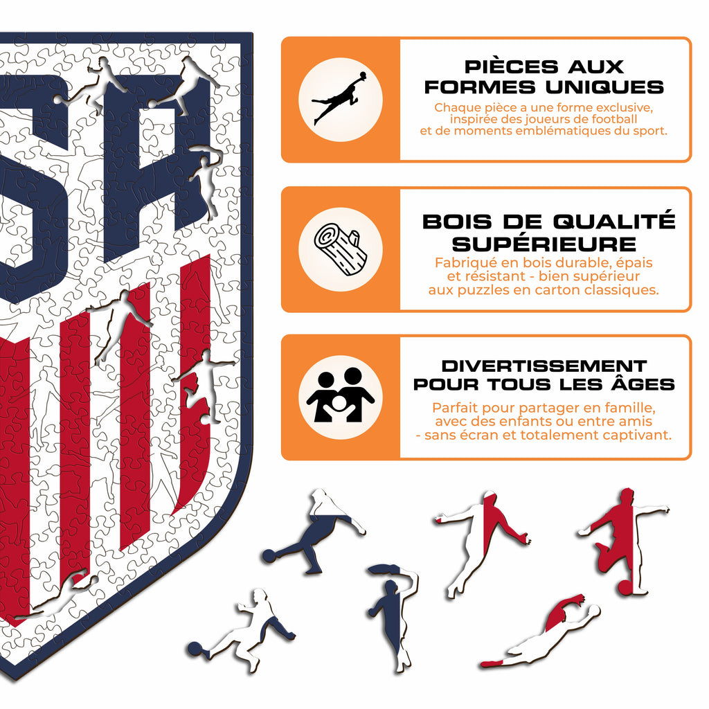 Logo USMNT® - Puzzle en Bois
