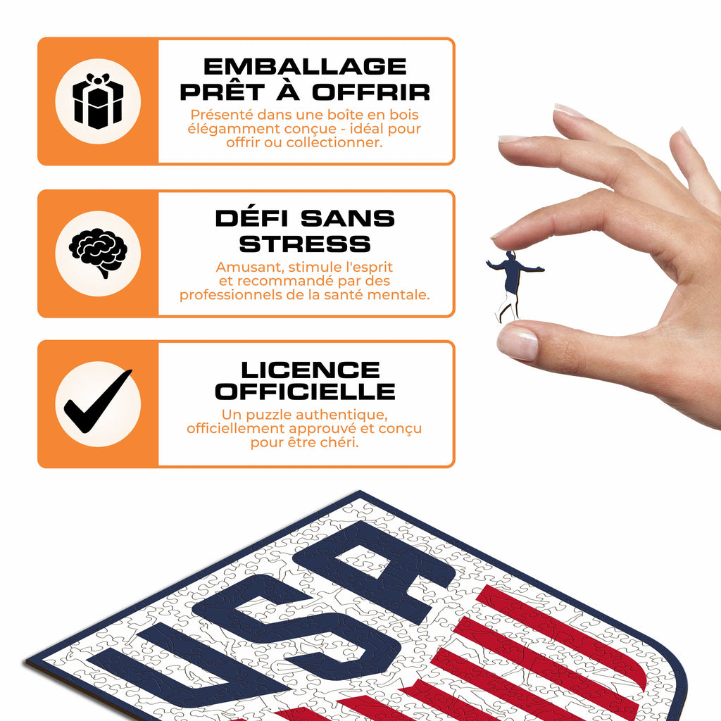 Logo USMNT® - Puzzle en Bois