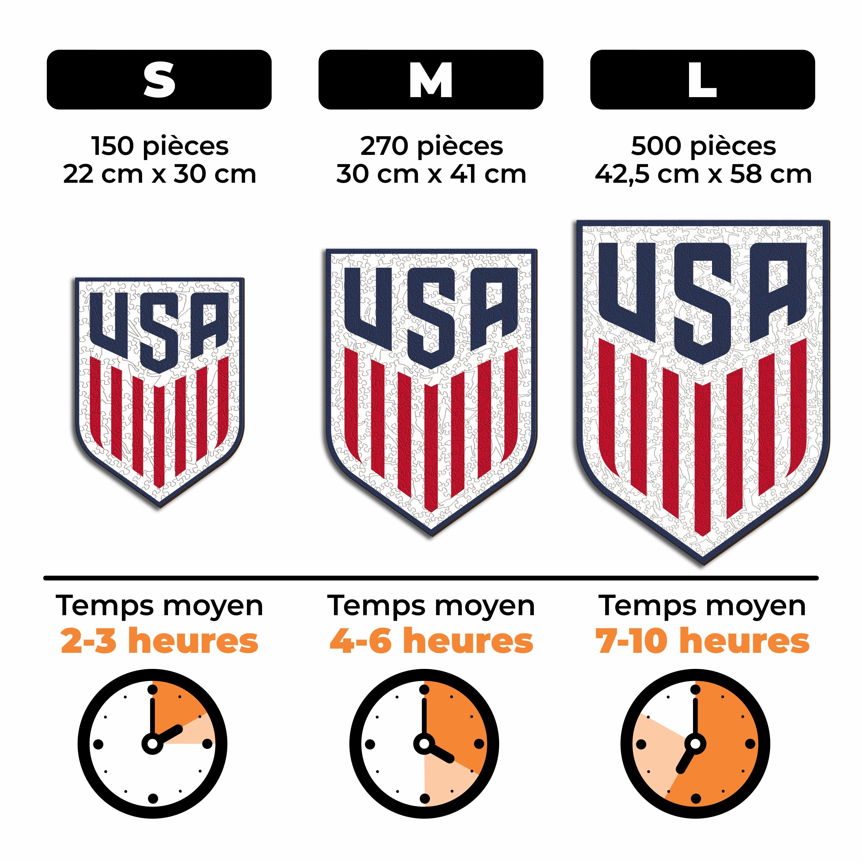 Logo USMNT® - Puzzle en Bois