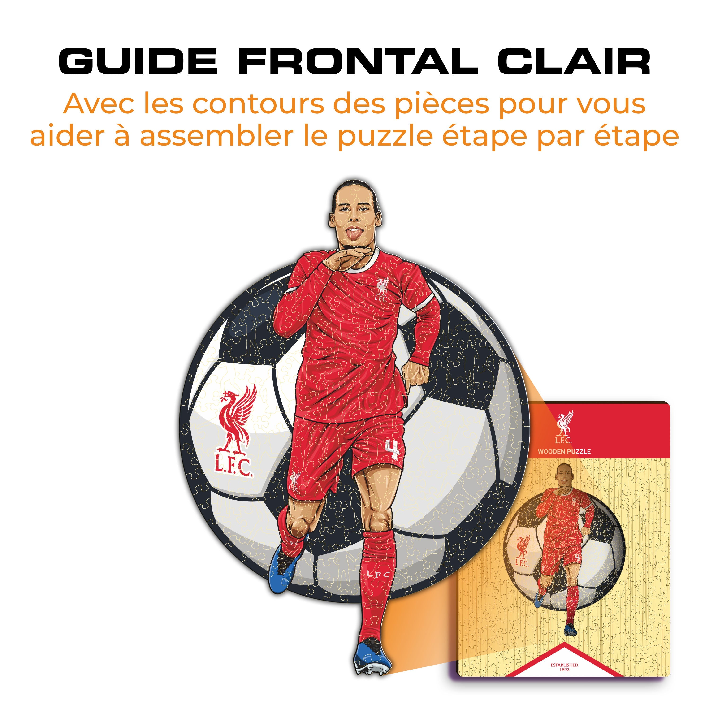Virgil van Dijk - Puzzle en Bois