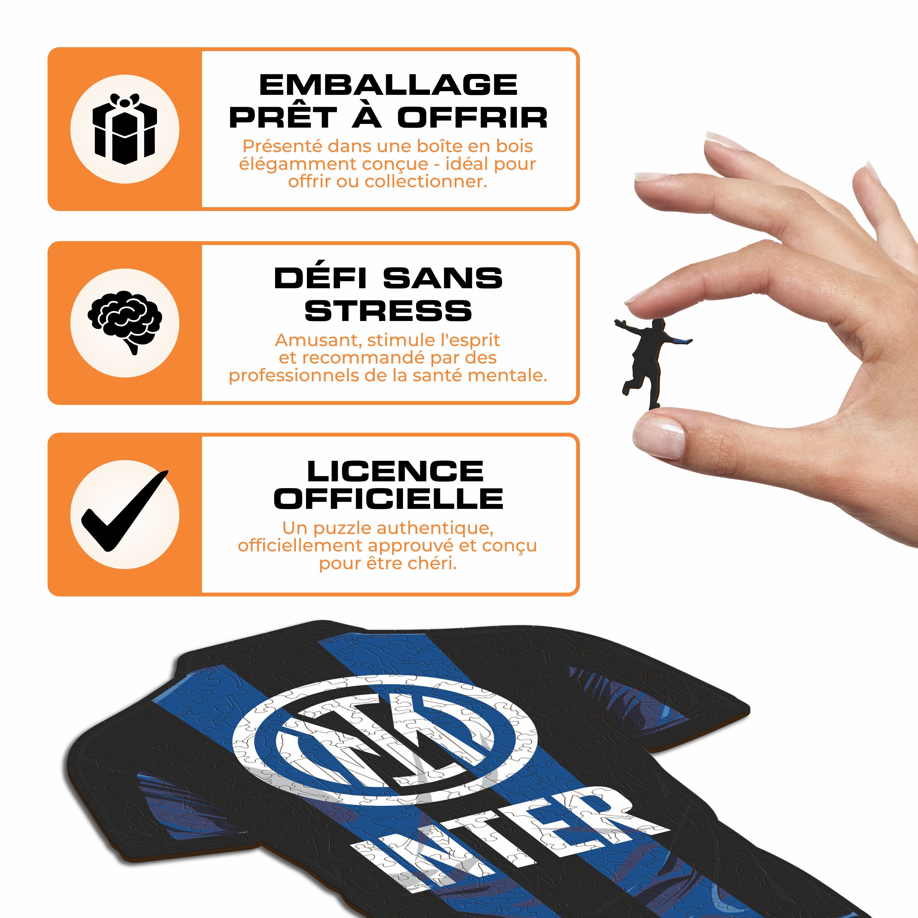 Maillot FC Inter® - Puzzle en Bois