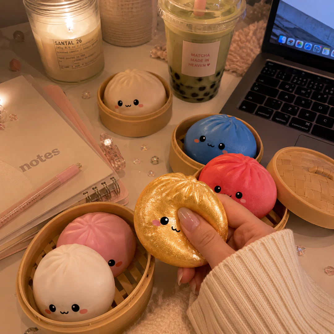 Lot de 3 Squishy Dumpling Mystère