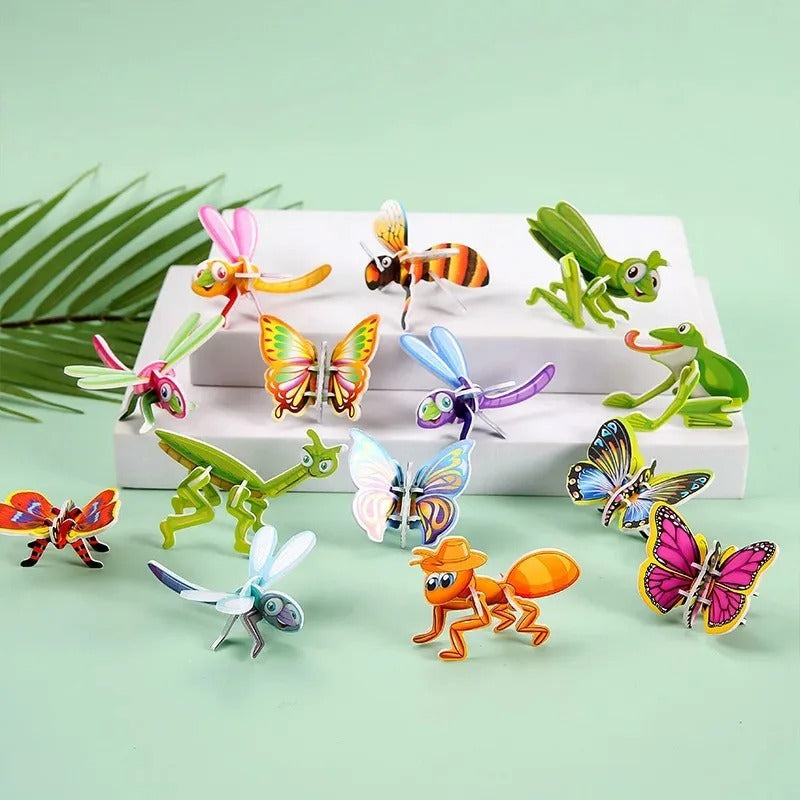 3D cartoon puzzle set for children