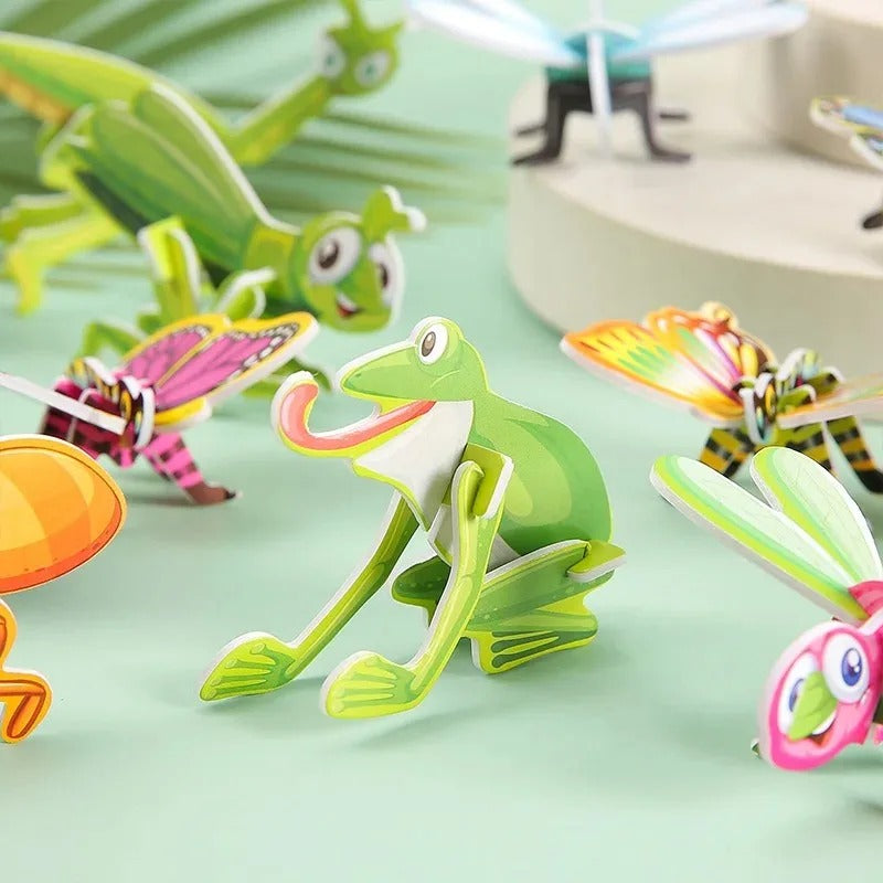 3D cartoon puzzle set for children