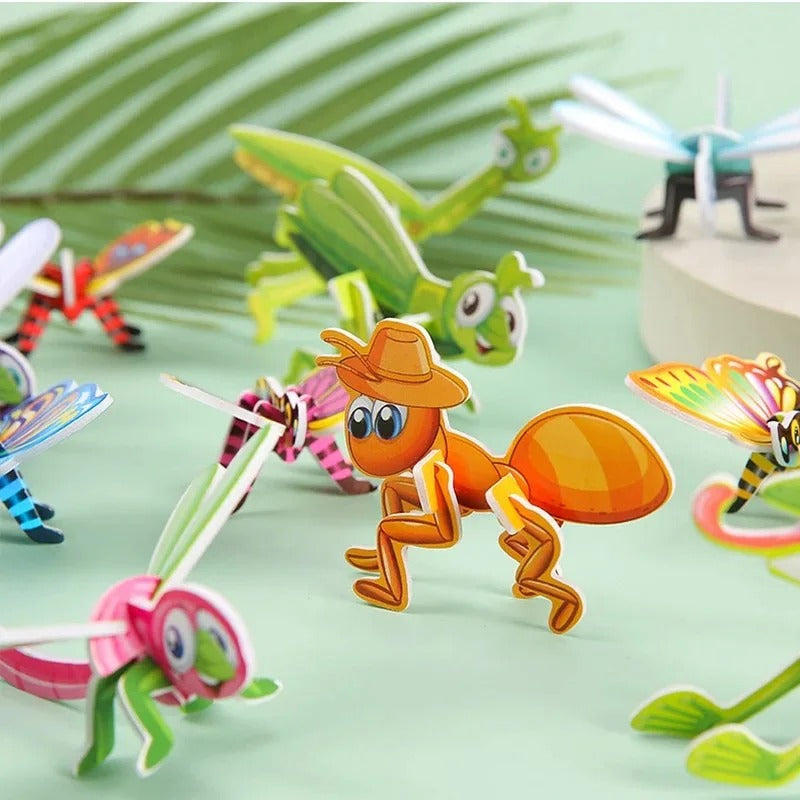 3D cartoon puzzle set for children
