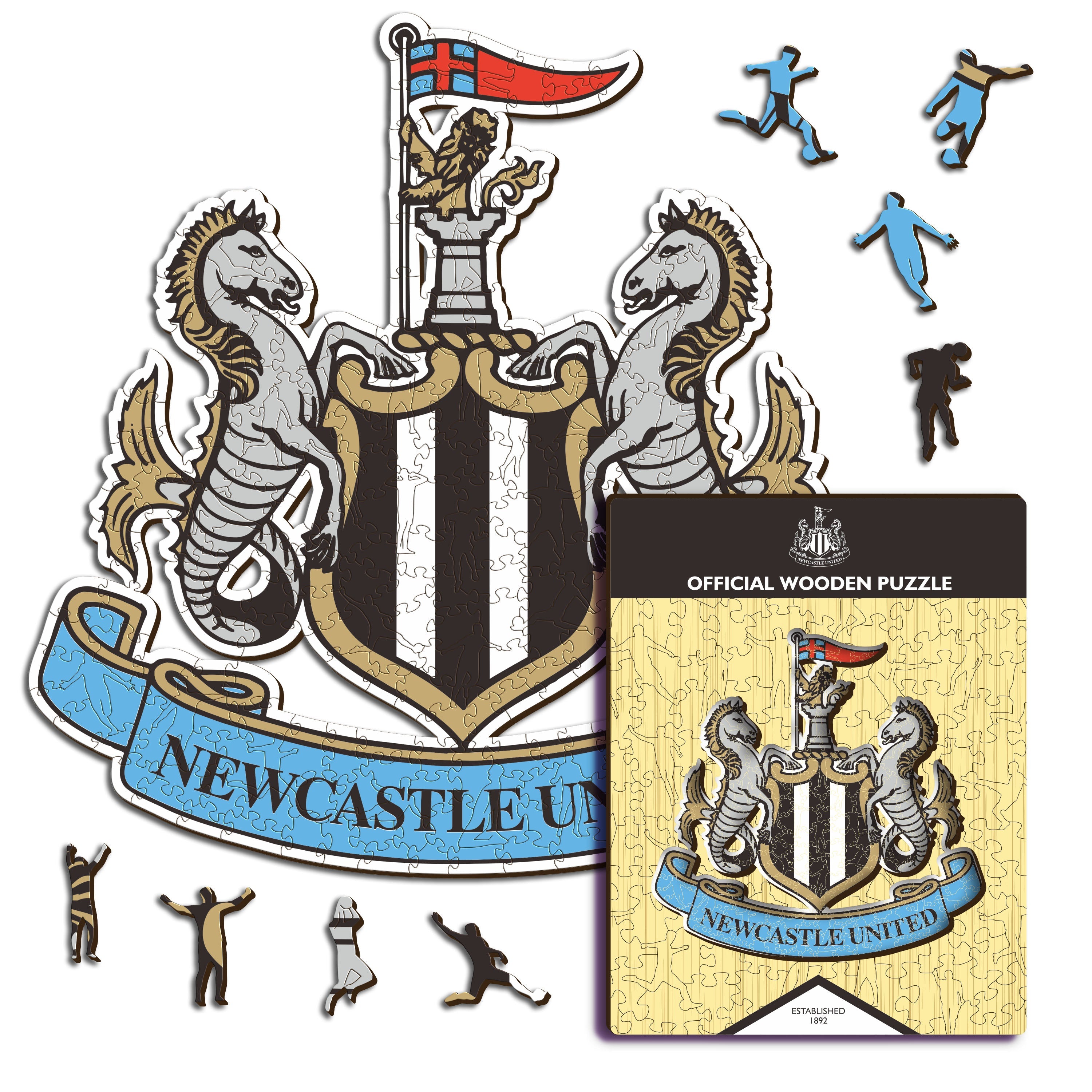 Logo Newcastle United FC® - Puzzle en Bois